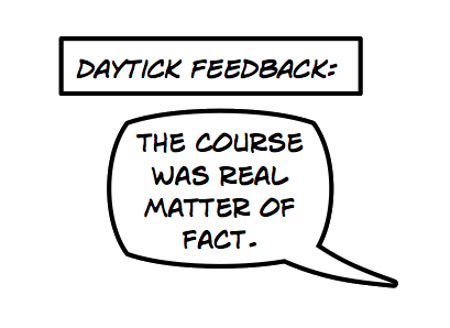 Actual training feedback