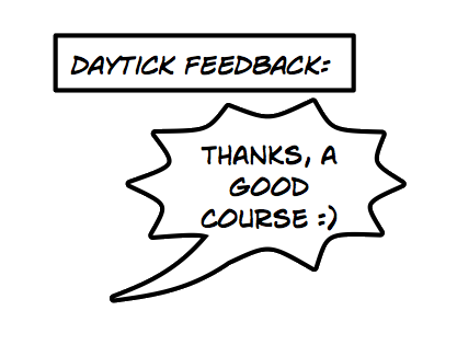 Actual training feedback