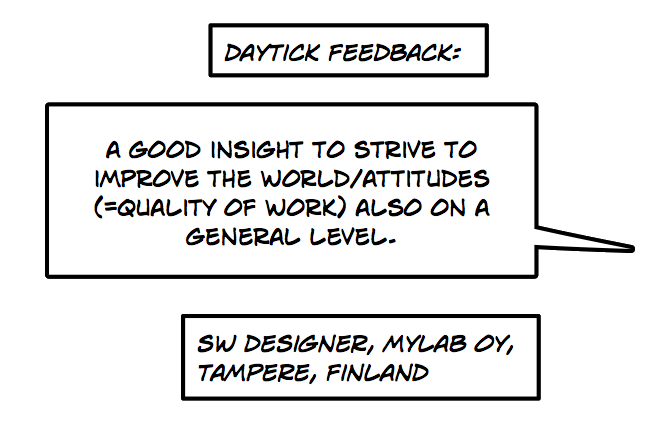 Actual training feedback
