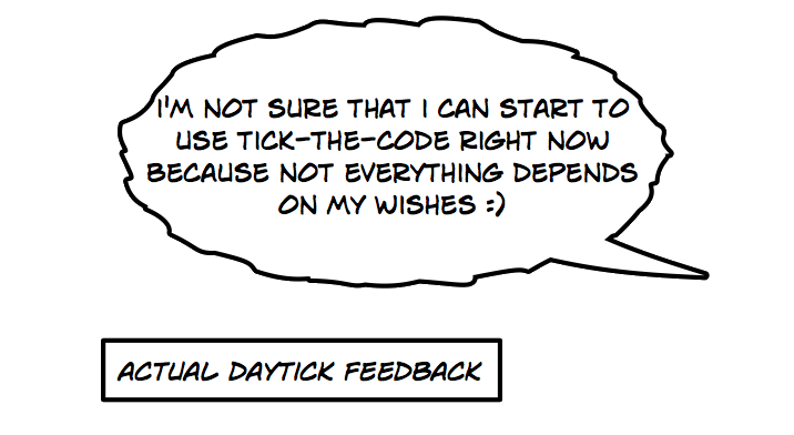 Actual training feedback