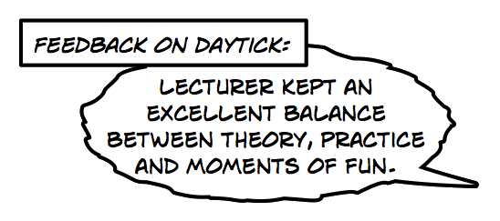 Actual training feedback