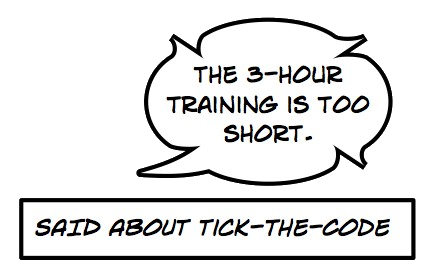 Actual training feedback