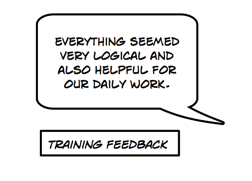 Actual training feedback