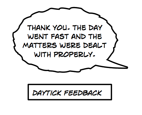 Actual training feedback