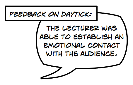 Actual training feedback