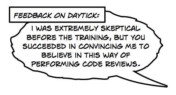 Actual training feedback