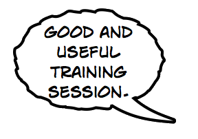Actual training feedback