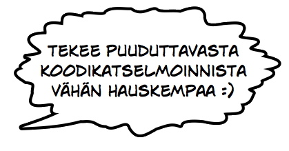 Todellista koulutuspalautetta