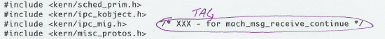 TAG tick example 1